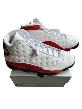 Air Jordan 13 Retro Sneakers Shoes Kicks Red White Black 414571-122 Mens Sz 10.5